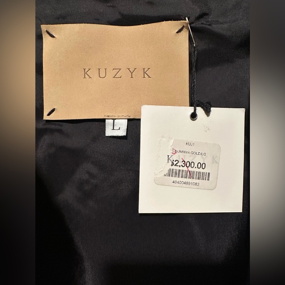 NWT Designer KUZYK Mick Gold Snake Embossed Calfskin Leather Jacket Sz LARGE - Picture 5 of 16